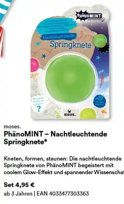 Thalia Moses. phänomint – nachtleuchtende springknete Angebot