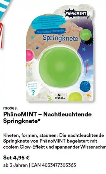 Thalia Moses. phänomint – nachtleuchtende springknete Angebot