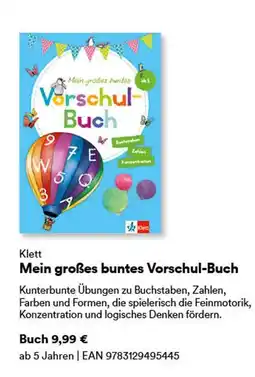 Thalia Klett mein großes buntes vorschul-buch Angebot