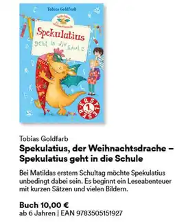 Thalia Tobias goldfarb spekulatius, der weihnachtsdrache – spekulatius geht in die schule Angebot