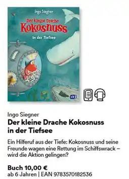 Thalia Ingo siegner der kleine drache kokosnuss in der tiefsee Angebot
