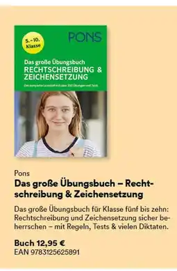 Thalia Pons das große übungsbuch – rechtschreibung & zeichensetzung Angebot
