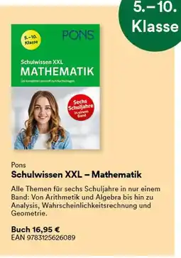 Thalia Pons schulwissen xxl – mathematik Angebot