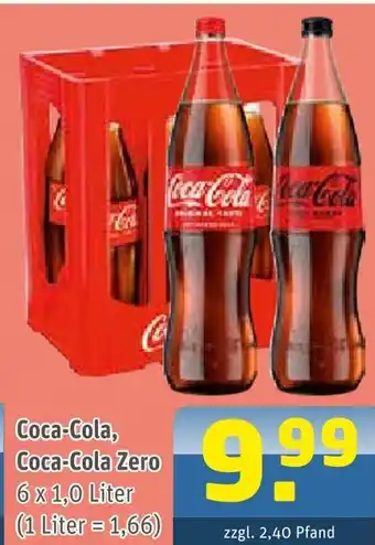 Getränke Arena Coca-cola oder coca-cola zero Angebot