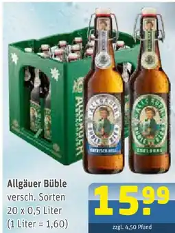 Getränke Arena Allgäuer büble Angebot