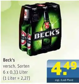 Getränke Arena Beck's Angebot