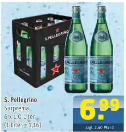 Getränke Arena S. pellegrino mineralwasser surprema Angebot