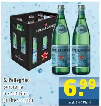 Getränke Arena S. pellegrino mineralwasser surprema Angebot