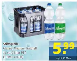 Getränke Arena Stiftsquelle mineralwasser Angebot