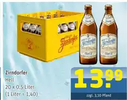 Getränke Arena Zirndorfer hell Angebot