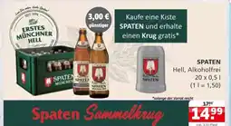 Getränke Quelle Spaten hell, alkoholfrei Angebot