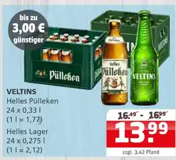 Getränke Quelle Veltins helles pülleken oder helles lager Angebot