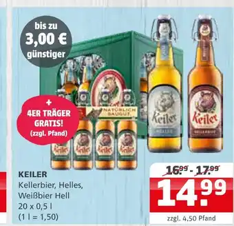 Getränke Quelle Keiler kellerbier, helles, weißbier hell Angebot