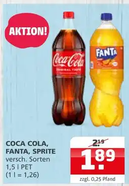 Getränke Quelle Coca cola, fanta, sprite Angebot