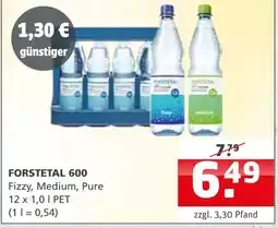 Getränke Quelle Forstetal 600 fizzy, medium, pure Angebot