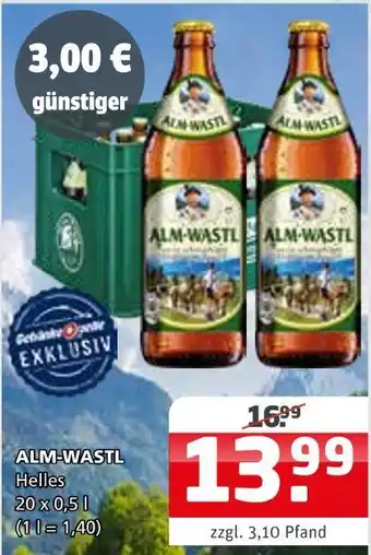 Getränke Quelle Alm-wastl helles Angebot