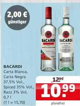Getränke Quelle Bacardi carta blanca oder carta negra Angebot
