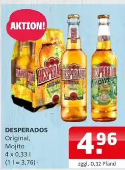 Getränke Quelle Desperados original, mojito Angebot