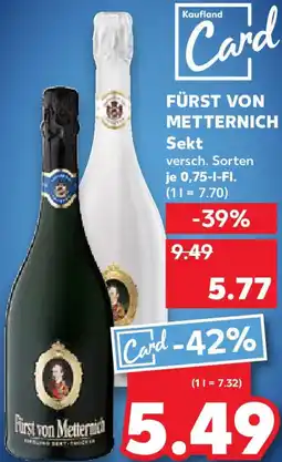 Kaufland FÜRST VON METTERNICH Sekt Angebot