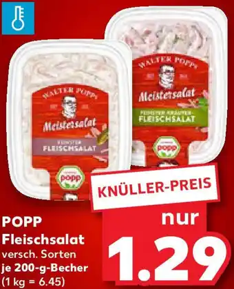 Kaufland POPP Fleischsalat Angebot