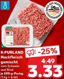 Kaufland K-PURLAND Hackfleisch gemischt Angebot