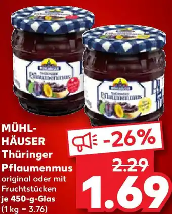 Kaufland MÜHL-HÄUSER Thüringer Pflaumenmus Angebot