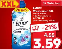 Kaufland LENOR Weichspüler XXL Angebot