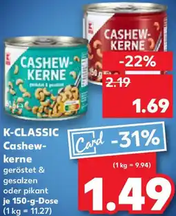 Kaufland K-CLASSIC Cashewkerne Angebot