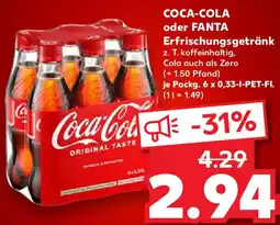 Kaufland COCA-COLA oder FANTA Angebot
