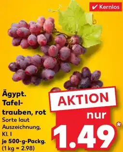Kaufland Ägypt. Tafeltrauben, rot Angebot