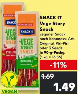 Kaufland SNACK IT Vege Story Snack Angebot