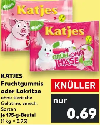 Kaufland KATJES Fruchtgummis oder Lakritze Angebot