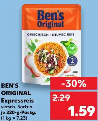 Kaufland BEN'S ORIGINAL Expressreis Angebot