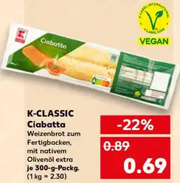 Kaufland K-CLASSIC Ciabatta Angebot