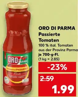 Kaufland ORO DI PARMA Passierte Tomaten Angebot