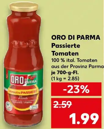 Kaufland ORO DI PARMA Passierte Tomaten Angebot