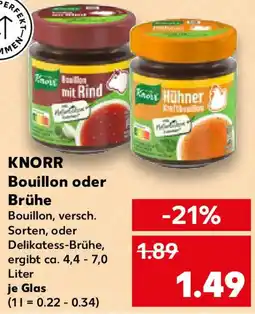 Kaufland KNORR Bouillon oder Brühe Angebot