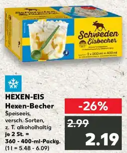 Kaufland HEXEN-EIS Hexen-Becher Angebot