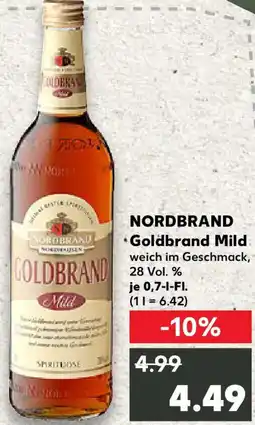 Kaufland NORDBRAND Goldbrand Mild Angebot