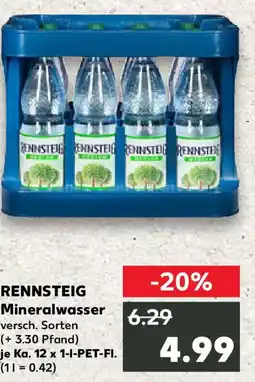 Kaufland RENNSTEIG Mineralwasser Angebot