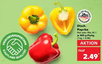 Kaufland Dtsch. Paprika Angebot