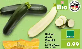 Kaufland Bioland dtsch. Zucchini Angebot