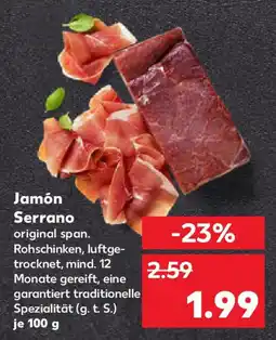 Kaufland Jamón Serrano Angebot