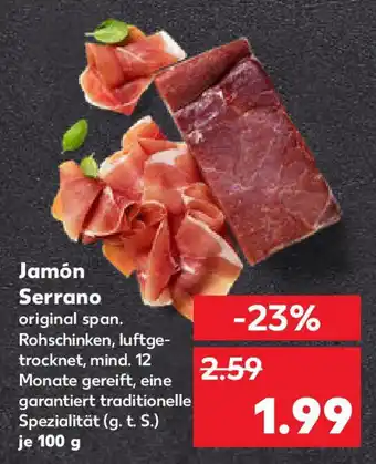 Kaufland Jamón Serrano Angebot