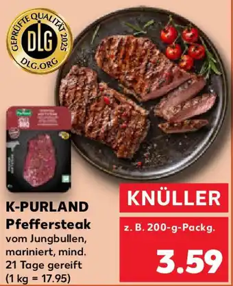 Kaufland K-PURLAND Pfeffersteak Angebot