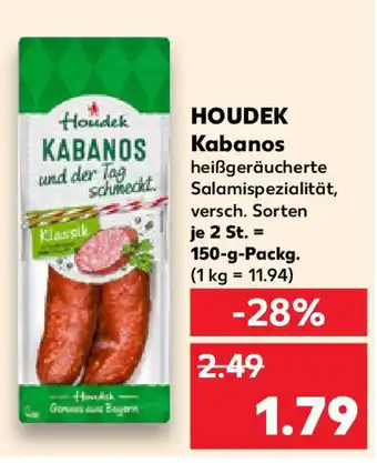 Kaufland HOUDEK Kabanos Angebot
