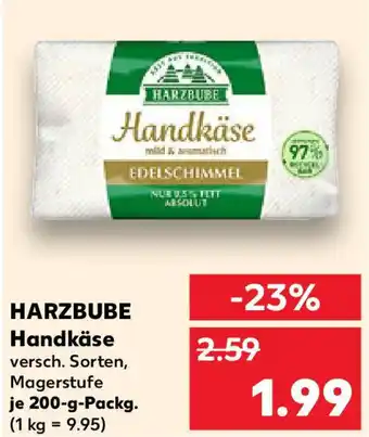 Kaufland HARZBUBE Handkäse Angebot