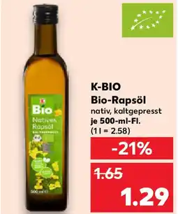 Kaufland K-BIO Bio-Rapsöl Angebot