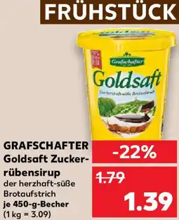 Kaufland GRAFSCHAFTER Goldsaft Zucker- rübensirup Angebot