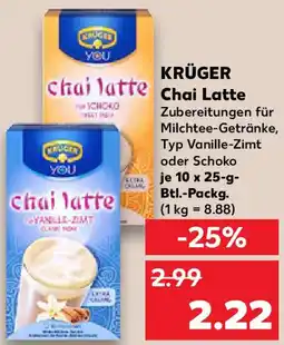 Kaufland KRÜGER chai latte Angebot